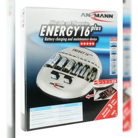Ansmann 16 plus Rundzellen-Ladegerät NiCd, NiMH Micro (AAA), Mignon (AA), Baby (C), (D),