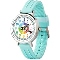 Kiddus Lernuhr für Kinder, Analoge Kinderuhr für Junge und Mädchen ab 5 Jahren, Wasserdicht 5ATM, Armbanduhr mit Stunden und Minuten, Geschenk zum Schulanfang