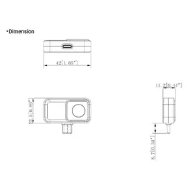 Hikmicro Wärmebildkamera Mini2 V2 -20 bis 400 °C 256 x 192 Pixel 25 Hz USB-C