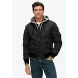 Superdry Military MA1 Bomberjacke - washed Black - S