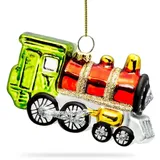 SIKORA Lokomotive rot/grün Weihnachtsfigur