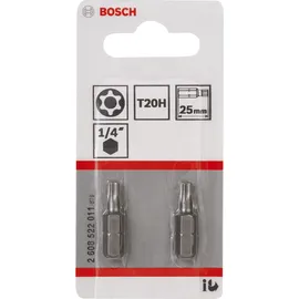 Bosch T20H Security-Torx-Schrauberbit Bit 25 mm 2 St.