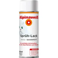 Alpina Sprüh-Lack Weiß seidenmatt 0,4 l