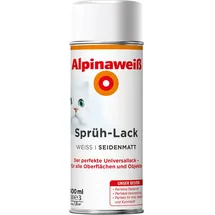 Alpina Sprüh-Lack Weiß seidenmatt 0,4 l
