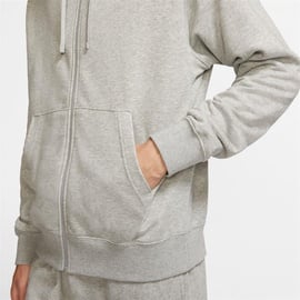 Nike Sportswear Club French Terry Kapuzenjacke dark grey heather/matte silver M