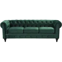 Beliani Beliani, Sofa + Bettsofa, Chesterfield