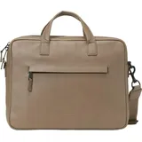 Marc O'Polo Leder Businesstasche Laptoptasche mit Laptopfach Lorenz Business Bag Burnt Ash taupe - Taupe/Braun