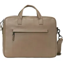 Marc O'Polo Leder Businesstasche Laptoptasche mit Laptopfach Lorenz Business Bag Burnt Ash taupe - Taupe/Braun