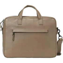 Marc O'Polo Leder Businesstasche Laptoptasche mit Laptopfach Lorenz Business Bag Burnt Ash taupe - Taupe/Braun