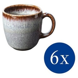 like. by Villeroy & Boch Tasse Lave beige Kaffeetasse, 190 ml, 6 Stück, beige, Steingut beige|braun