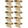 cyclingcolors 10x Lattenhalter Einfach 53 x 8 mm Kunststoff für Lattenrost Metallrahmen Bett Endkappen Befestigung Clips Zapfen, beige