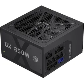 gamemax GX 850GF Netzteil PC 850W Vollmodulares ATX 3.0 mit 12V-2x6-Kabel & PCIe 5.0 Support, 80 Plus Gold, All-solid capacitors, 120mm FDB Lüfter, Geprägte Flachkupferkabe, 10 Jahre Garantie, Schwarz