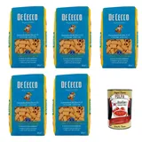 De Cecco Gnocchetti Di Zita N.37, 100% Italien Pasta Nudeln 5x 500g+Polpa 400g