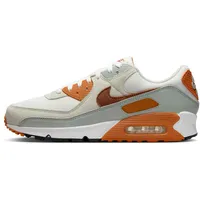 Nike Herren AIR MAX 90 Sneaker, Summit White/Lt British Tan-Monarch, 45 EU - 45 EU