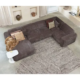 Woood Efia Wollteppich 200 x 202 cm Braun