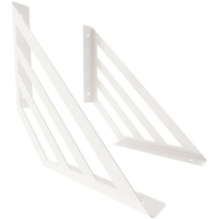 sossai® Wandregalhalter 2er Set Design Regalträger Truss in Weiß, 2-tlg. weiß 2,1 cm x 25 cm