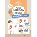 pen2nature Mini-Mitnehm-Block Rätseln & Malen Natur: