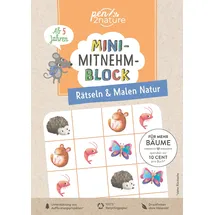 pen2nature Mini-Mitnehm-Block Rätseln & Malen Natur:
