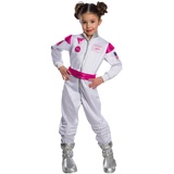 Rubies Rubie's offizielles Barbie Astronautin Kinderkostüm, Kinder Kostüm, Groß 7-8 Jahre, Welttag des Buches Halloween