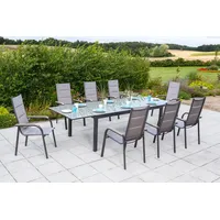 Merxx Trivero Set 9tlg. Semi Ausziehtisch