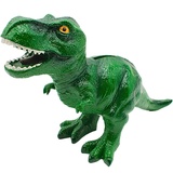 Dekohelden24 XXL Dinosaurier Spardose Sparbüchse als Dinosaurier T-Rex in grün, Größe H/B 22 x 32 cm?