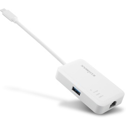 Edimax USB-C Hub auf 3 Port USB 3.0 + Gigabit Ethernet Anschluss
