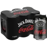 Jack Daniel's Tennessee Whiskey & Coca Cola - Der weltweite Barcall Nummer 1-6 x 0.33L/10% Vol.