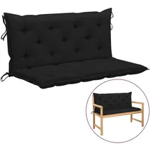 vidaXL Gartenbank Auflage 120 x 50 x 7 cm schwarz 1 St.