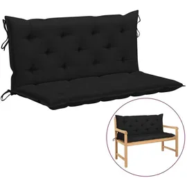 vidaXL Gartenbank Auflage 120 x 50 x 7 cm schwarz 1 St.