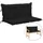vidaXL Gartenbank Auflage 120 x 50 x 7 cm schwarz 1 St.