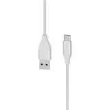Xlayer Ladekabel PREMIUM Metallic USB auf USB-C 1.5m (Schnellladung 3A/USB 2.0) Silber