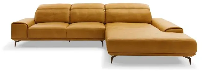 Musterring Ecksofa MR 2490 Leder Kurkuma 342 x 207 cm