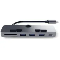 Satechi Clamp Hub Pro USB-Kombi-Hub Spacegrau