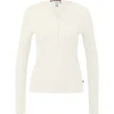 QS Geripptes Longsleeve Beige XXL