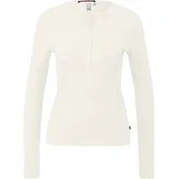 QS Geripptes Longsleeve Beige XXL