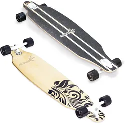 muuwmi Longboard ABEC 7 Wood EINHEITSGRÖSSE