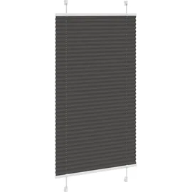 vidaXL Plissee Schwarz 70x150 cm Stoffbreite 69,4 cm Polyester
