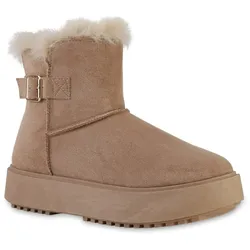 Damen Winter Boots in Khaki
