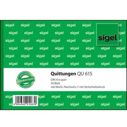 Sigel Quittung QU615 DIN A6