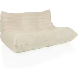 hjh living Sitzsack Bodensofa Cord 2-Sitzer 0 x 0 x 0 cm Beige