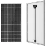 WUZECK 100W 12V Solarpanel Monokristallines, Solarmodul mit Hocheffizientes Aluminiumrahmen, PV Modul für 12V Batterien Boot, Wohnmobile, Gartenhäuse, Haus, Wohnwagen