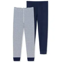 SCHIESSER Lange Unterhose 95/5 in dunkelblau, weiss | Gr.: