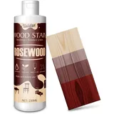 Holzbeize Palisander - 250ml Wasserbasierte Holzlasur für Innen und Außenmöbel – Schnell Trocknend, Geruchsarm & Ungiftig, Einfach Aufzutragen, Holzfarbe für Schränke, Türen, Verkleidungen und Mehr