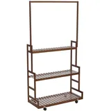 MCW Bambus Pflanzenregal 175 x 93 x 38 cm Braun