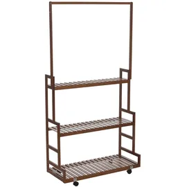 MCW Bambus Pflanzenregal 175 x 93 x 38 cm Braun