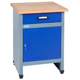 KÜPPER Werkbank Werkbank 12397, 60x84x60 cm, 1 Schublade, 1 Tür, 300 kg Traglast, 30 mm Massive Buchenarbeitsplatte