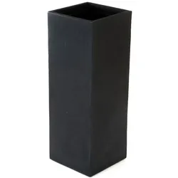 Kubus Säulentopf 80cm Pflanzkasten Blumentopf Pflanztopf Pflanzkübel Pflanztrog anthrazit