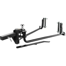 Vevor Anhängerkupplung 453 kg, Anhängevorrichtung, Lastverteilungskupplung mit 50 mm Schaft, 58,7mm Kugel, Anhänger-Stabilitätskontrolle zur Lastnivellierung, schwarz pulverbeschichtet