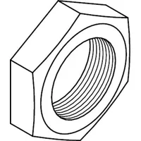 Industrial Quality Supplies DIN 431 Rohrmutter, 14H galZn BG