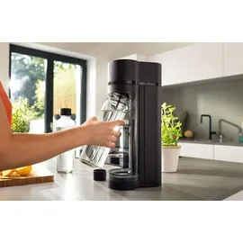 Sodapop Logan schwarz matt + 2 Flaschen 0,85 l + Flasche 0,6 l + Zylinder